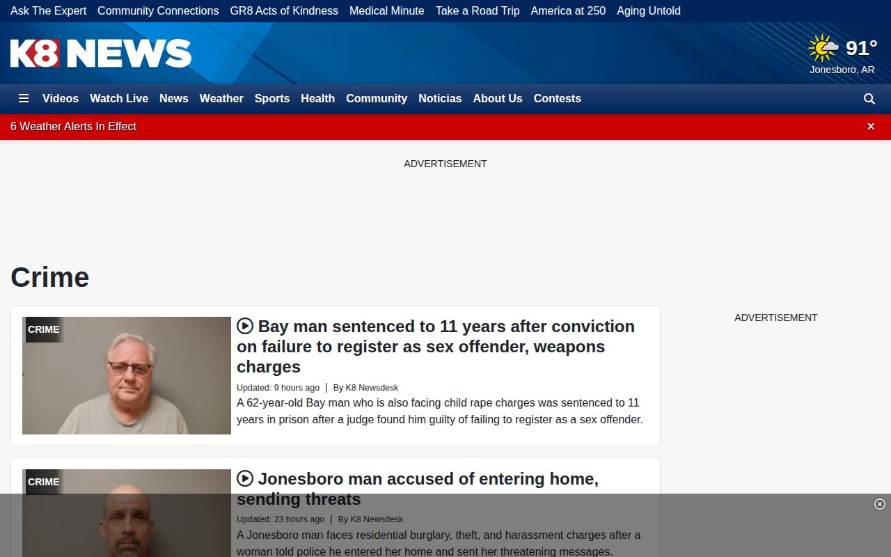 Craighead County arrest news coverage on KAIT crime records